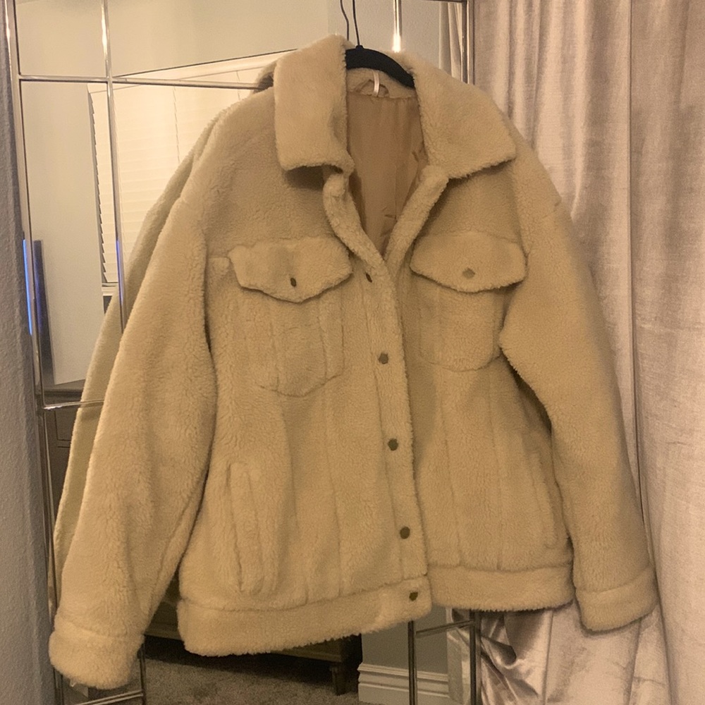 Free People oversized sherling jacket